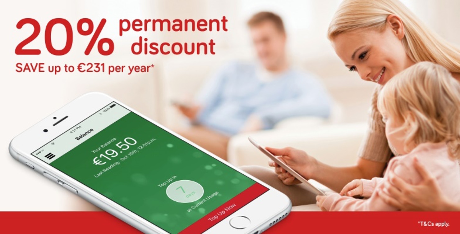 Pinergy launch 20% permanent discount Irelands cheapest payg electricity