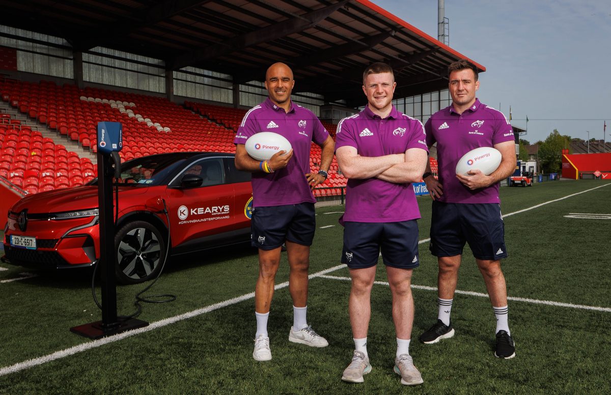 Pinergy & Kearys Driving An Electric Future For Munster Rugby