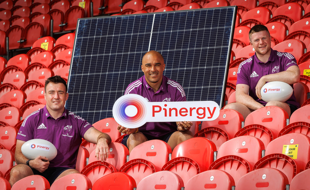 Pinergy & Munster Rugby switch on to Solar Energy in Cork